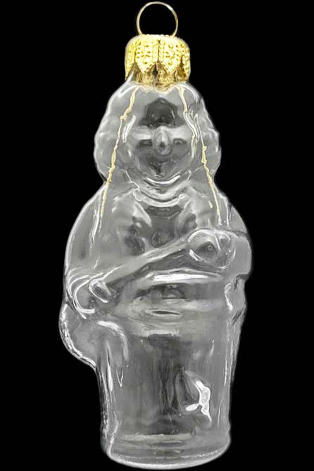 Стеклянная елочная игрушка Заготовка Баба-Яга 10 см 161520300